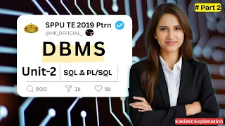 DBMS Unit 2 SQL SPPU TE Comp AI DS Easiest Explanation Part