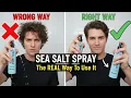 STOP Using Sea Salt Spray Wrong