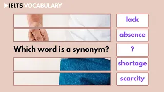Which WORD is a synonym for words that mean not having enough of something