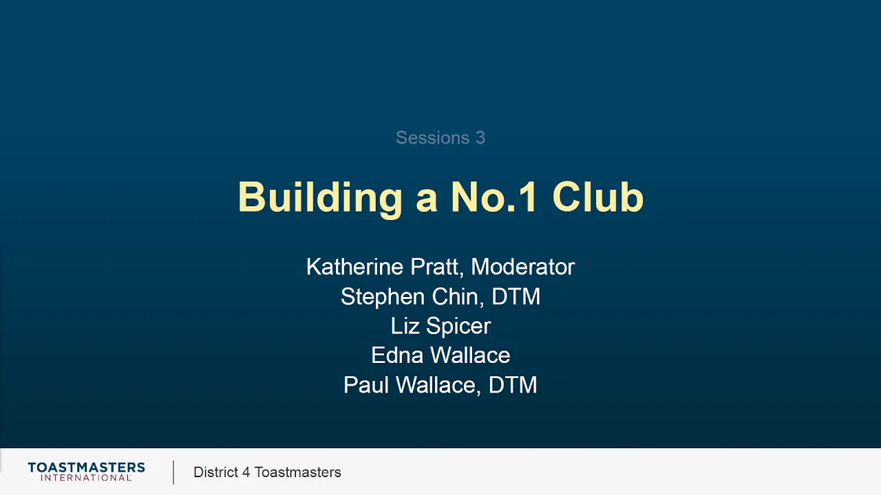 Outline Video Building a No 1 Club