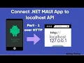 Connect local web server localhost api from NET MAUI App emulator Part-1 Http
