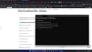 Standard commands to create and use a Python virtual environment from the command shell - Windows