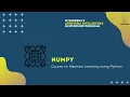 Machine Learning using Python Numpy - Part 2