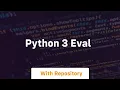 python 3 eval