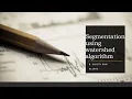 Segmentation using watershed algorithm
