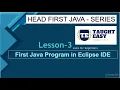 Head First Java Lesson 3 First Java Program in Eclipse IDE