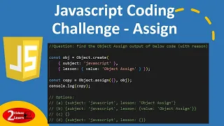 Javascript Coding Challenge Find Assign Code Output - Episode 19