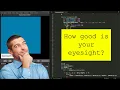 Machine Learning Brain js Program Neural Networks How good is your eyesight really