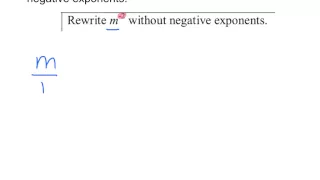 Skill 34 negative expontents