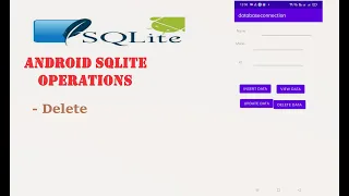 how to delete data in SQLite database delete data in SQLite database delete data