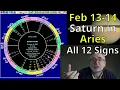 Friday Feb 13 2026 Astrology ALL 12 SIGNS Saturn in Aries