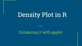 R Tutorial Creating density plots and enhancing it with ggplot R Programming