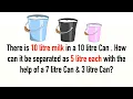 How to Measure 5 Litres Using 10L 7L and 3L Vessels Solution Explained