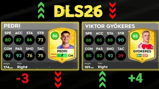 تسريبات لتقييمات اللاعبين في تحديث دريم ليج 2026 DLS26 