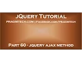 jquery ajax method