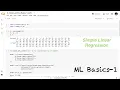 ML Basics-1 Making a Simple Linear Regression Model with TensorFlow and Keras API