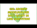 GIS ArcMap ModelBuilder Date query in line substition
