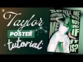 Taylor Swift The Eras Tour - The Tortured Poets Department POSTER Canva design ideas aesthetic