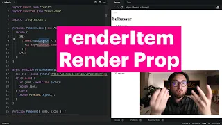 The renderItem Render Prop
