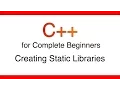 C Tutorial for Beginners 78 - Static Creating Libraries