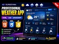Professional Weather App Using HTML CSS JavaScript Modern UI Design Complete Tutorial
