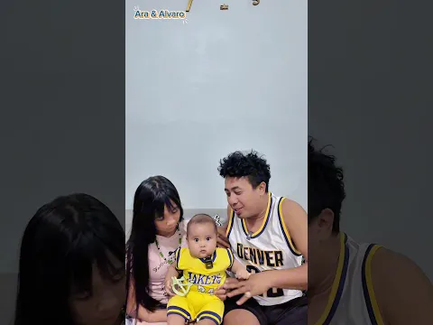 Kak ara dikerjain Daddy biar jaga adik Alvaskay #aradanalvaro #keripikkentangmasboy #shorts