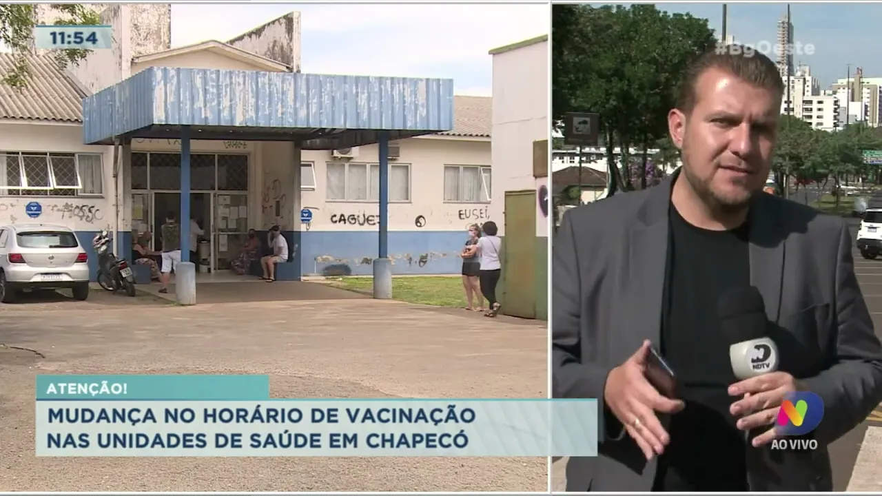 Mudança no horário de vacinação nas unidades de saúde em Chapecó