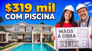 CASA COM PISCINA BOA PRA REFORMAR! VEJA ANTES E DEPOIS!