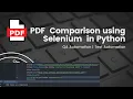 PDF Comparison Using Selenium in Python QA Automation PDF Texts Extraction