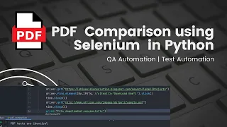 PDF Comparison Using Selenium in Python QA Automation PDF Texts Extraction