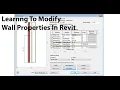 How to modify Wall Section properties in REVIT modify vertical structure