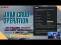Java CRUD operation employee search and display insert update and full command of JavaScript