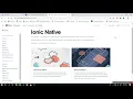 Installing IONIC WIth angular Recommanded