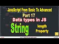 Length property String data type in JavaScript Part 17 JavaScript