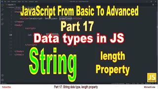 Length property String data type in JavaScript Part 17 JavaScript