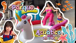 HICIMOS UN PARQUE ACUÁTICO EN EL PATIO DE LA CASA 😱💦🐙