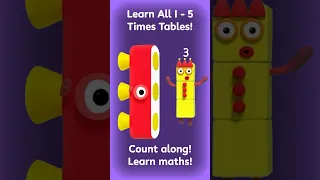 Learn 1 to 5 Times Tables Easy with Fun Kids Songs | Educational Music for Children | Numberblocks