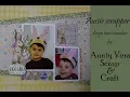 Scrapbook process tutuorial easter layout