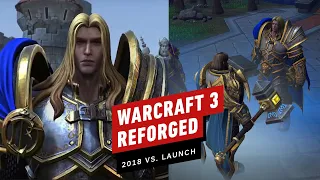 Warcraft 3 Reforged BlizzCon 2018 Vs Launch 2020 Comparison 