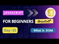 DOM in JavaScript DOM objects in JavaScript DOM manipulation in JavaScript JavaScript dom