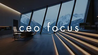 CEO FOCUS • Quiet Luxury Winter Penthouse Office for Deep Work (No Distractions)