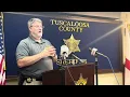 Press conference on organized crime arrests