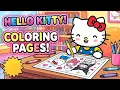 Hello Kitty Coloring Page Easy Coloring for Kids