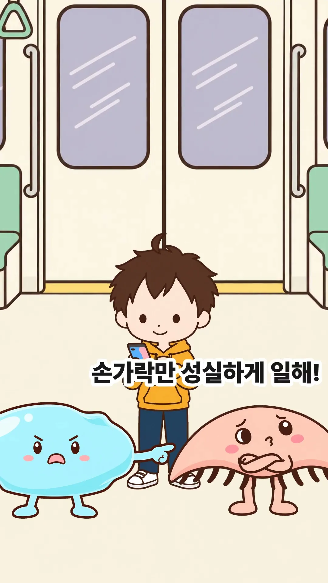 지하철에서 폰 보면 눈이 뻑뻑한 건 깜빡임이 줄어서일까? [애니]