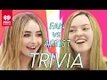 Sabrina Carpenter Challenges A Super Fan In A Trivia Battle Fan Vs Artist Trivia