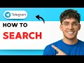 How to Search in Telegram 2026 Full Guide