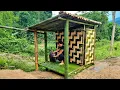 Download Lagu How Complete Build Outdoor Bathroom from Bamboo_ Bushcraft Shelter_ Survival _ Trieu Mai Huong(