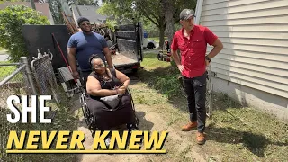 She Had No Idea What Was Behind Her House