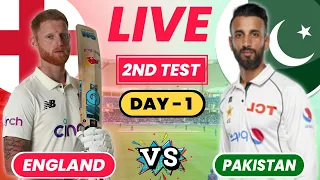 PAKISTAN vs ENGLAND 2nd Test Live Match Today | PAK vs ENG Live Test Match Today - Day 1