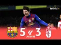 Barcelona 5 x 3 Granada Messi Hat-Trick La Liga Extended Goals Highlights